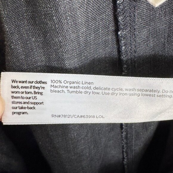 Eileen Fisher Washed Organic Linen Pant, Size S - Picture 8 of 8